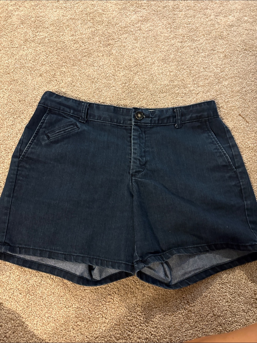 Dockers Dark Blue Denim Jean Shorts for Women